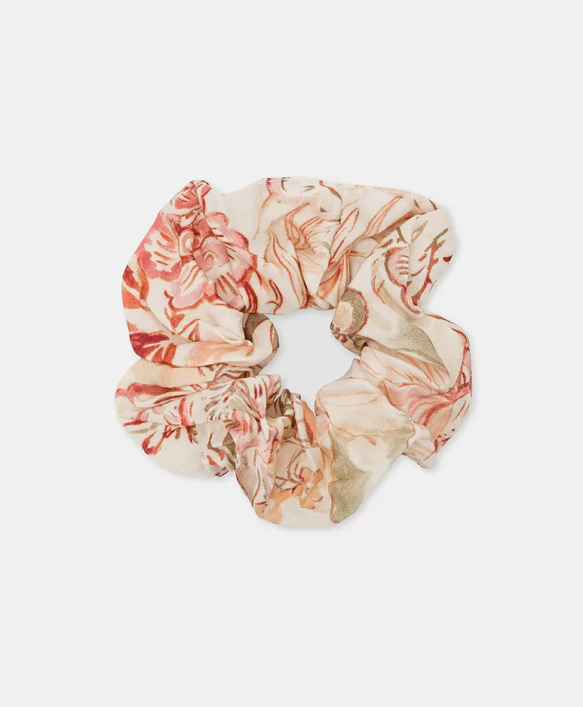 ACCESSORIO PER CAPELLI IN SETA STAMPATO - ROSA MULTICOLORE-Momoni Hot