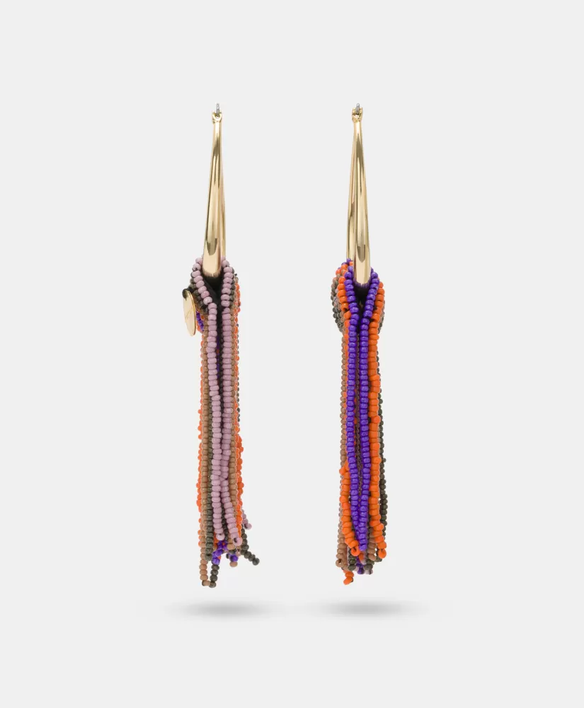 BIJOUX CHABANA CON PERLINE O PERLE-MULTICOLORE VIOLA-Momoni Clearance
