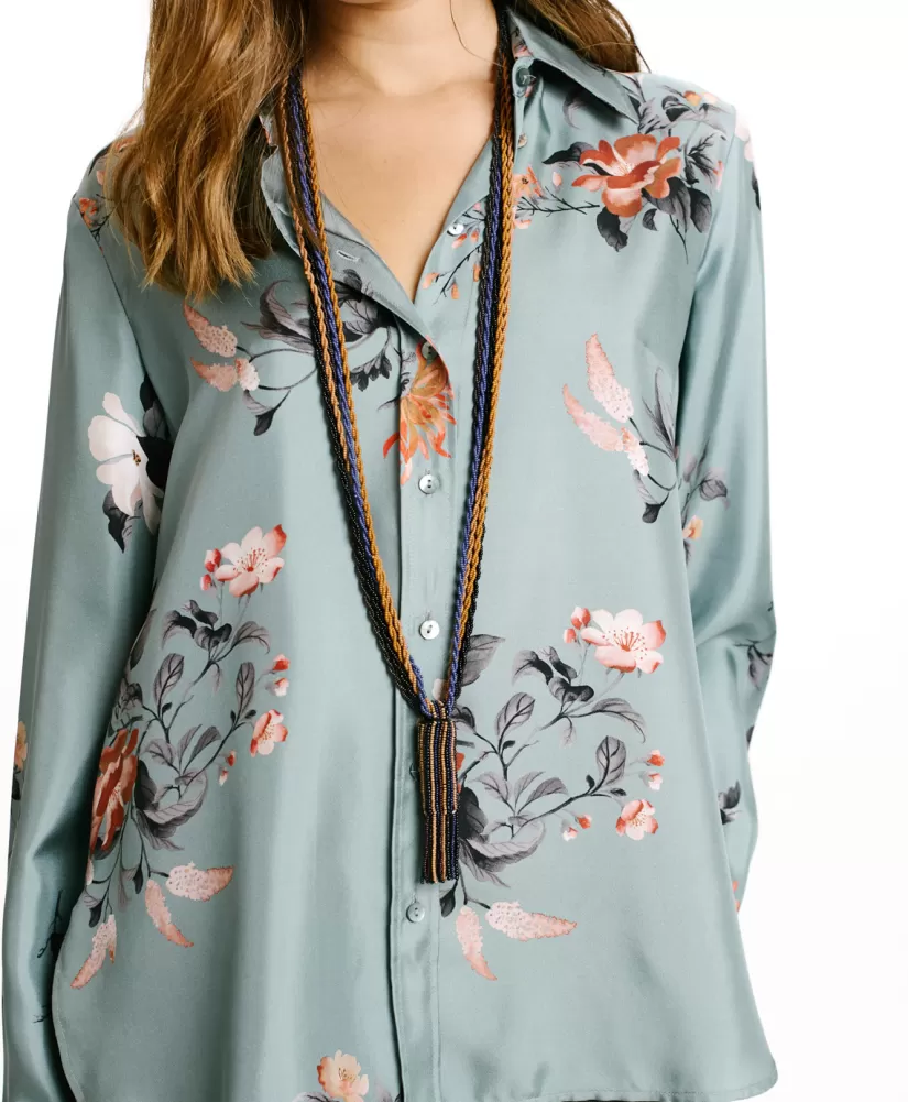 BIJOUX HIMONO CON PERLINE O PERLE-BLU NAVY MULTICOLORE-Momoni Discount