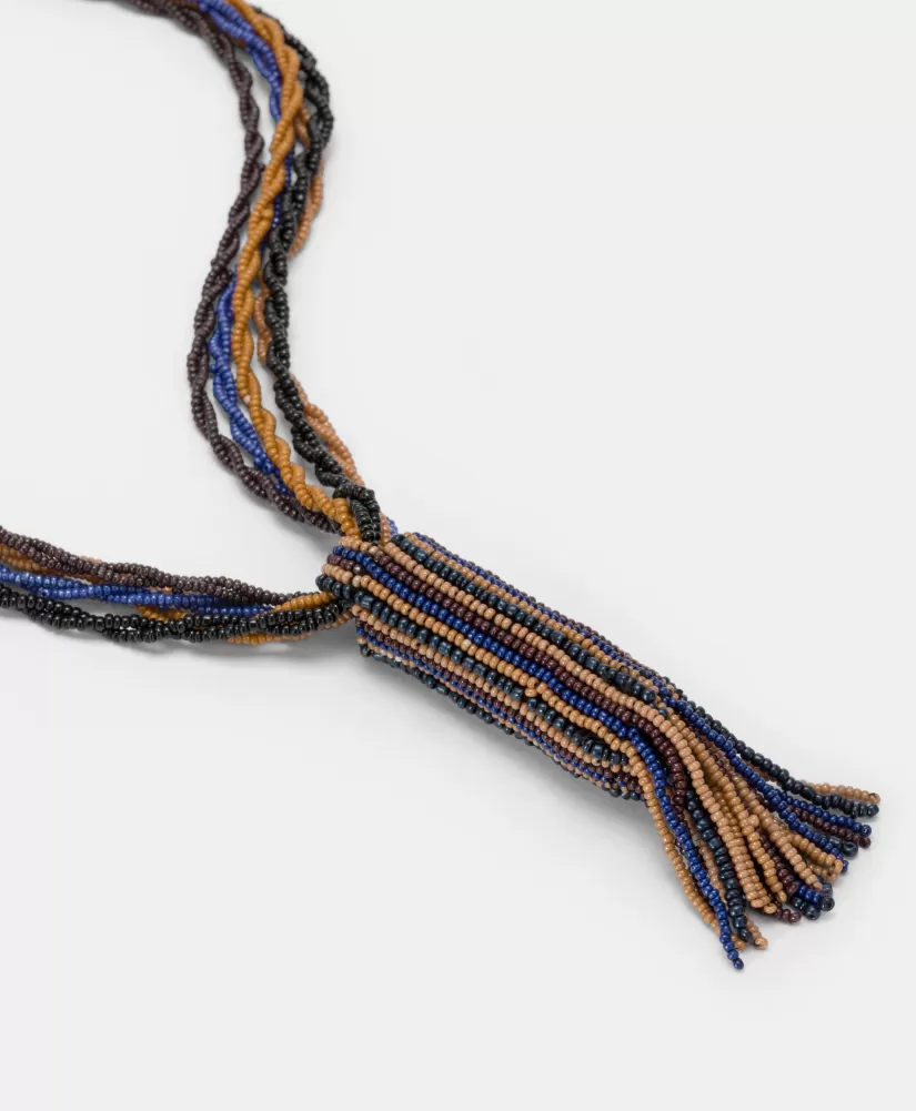 BIJOUX HIMONO CON PERLINE O PERLE-BLU NAVY MULTICOLORE-Momoni Discount