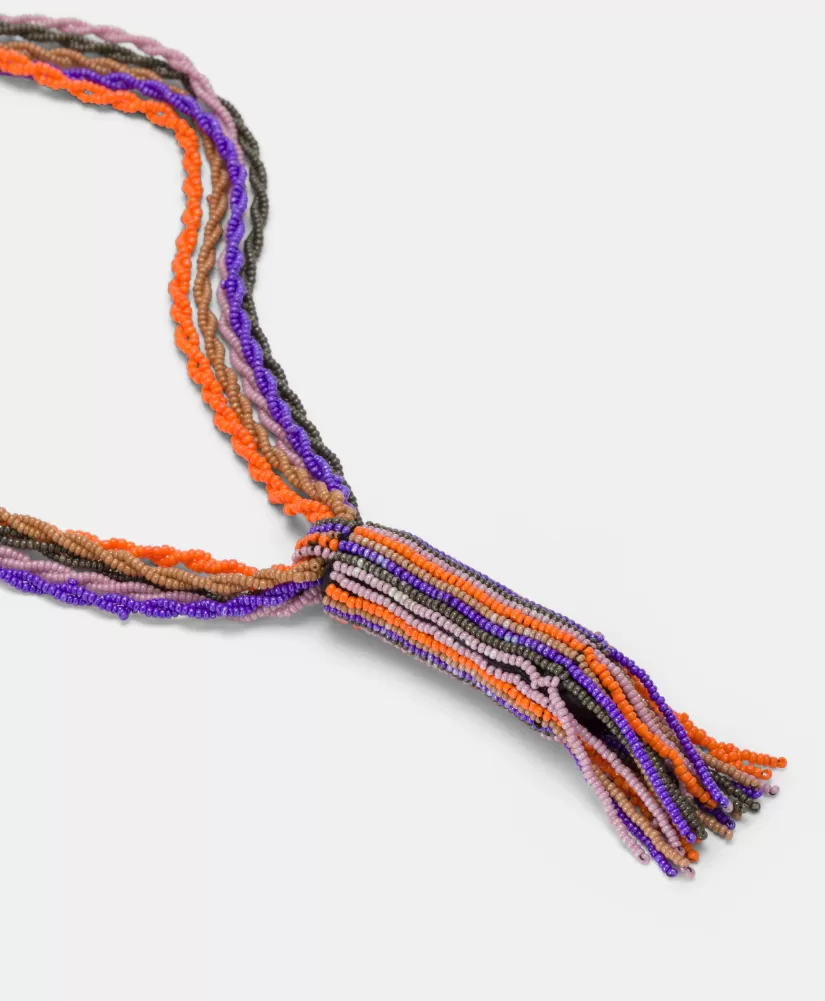 BIJOUX HIMONO CON PERLINE O PERLE-MULTICOLORE VIOLA-Momoni Discount