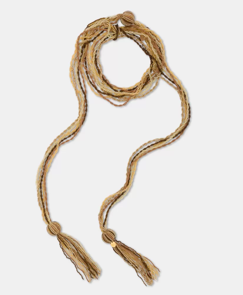 BIJOUX WAKAME CON PERLINE O PERLE-ORO MULTICOLORE-Momoni Sale