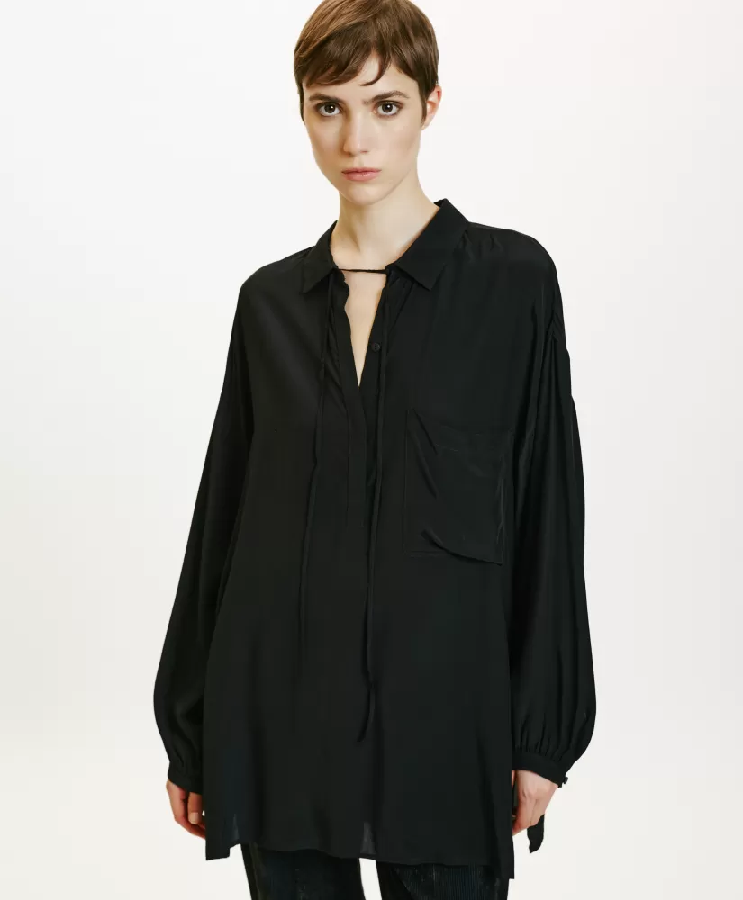 BLUSA OGATA IN RAYON LEGGERO UNITO--Momoni Hot