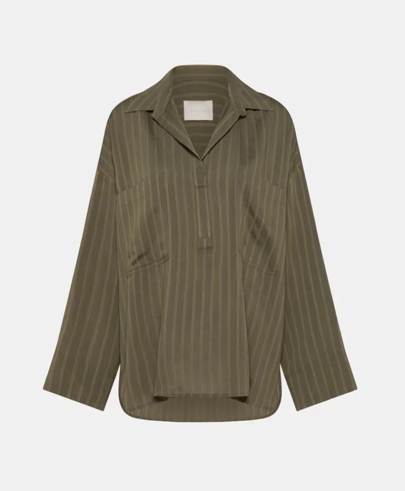 BLUSA TOWADA IN POPELINE OPERATO--Momoni Shop