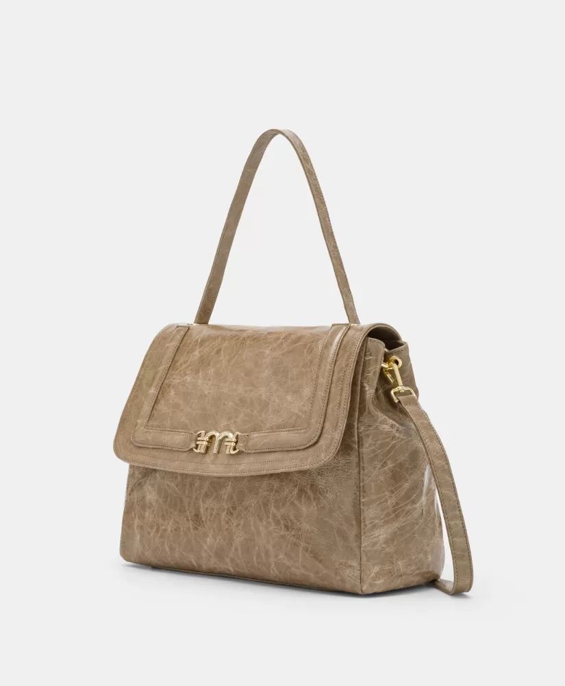 BORSA FLORE IN PELLE NAPLAK--Momoni Discount