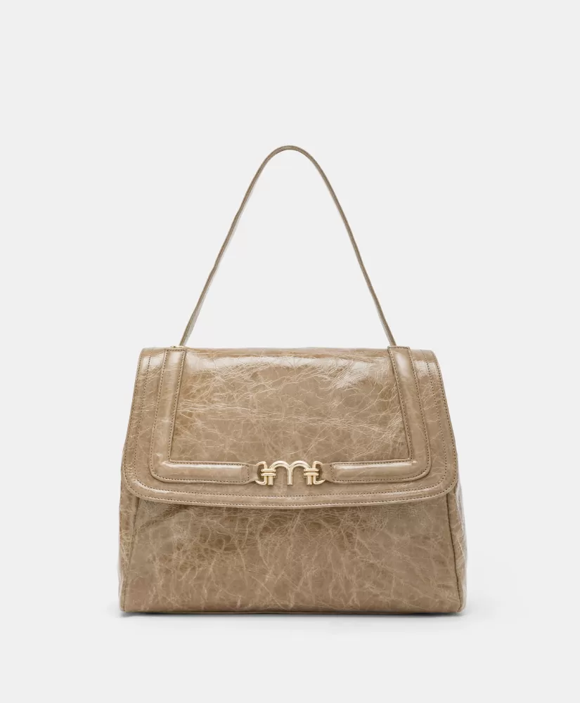 BORSA FLORE IN PELLE NAPLAK--Momoni Discount