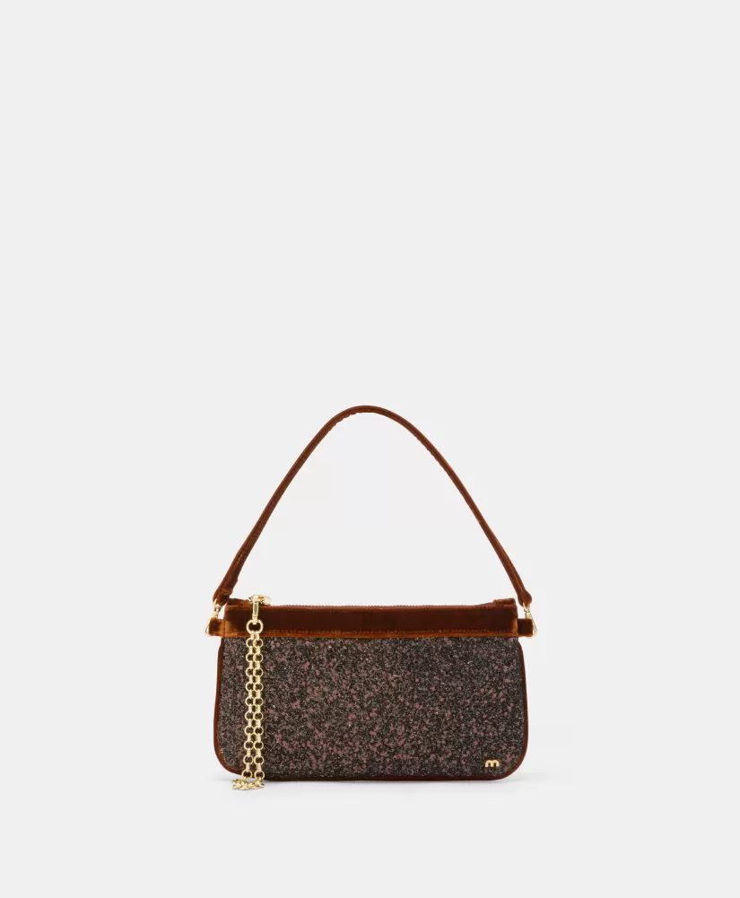 BORSA KUROI BIS IN GLITTER CON VELLUTO--Momoni Store