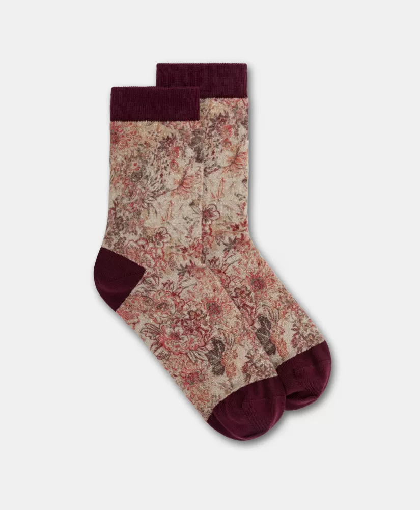 CALZINI NANAMI IN CALZINO STAMPATO-MULTICOLORE ROSA-Momoni Flash Sale