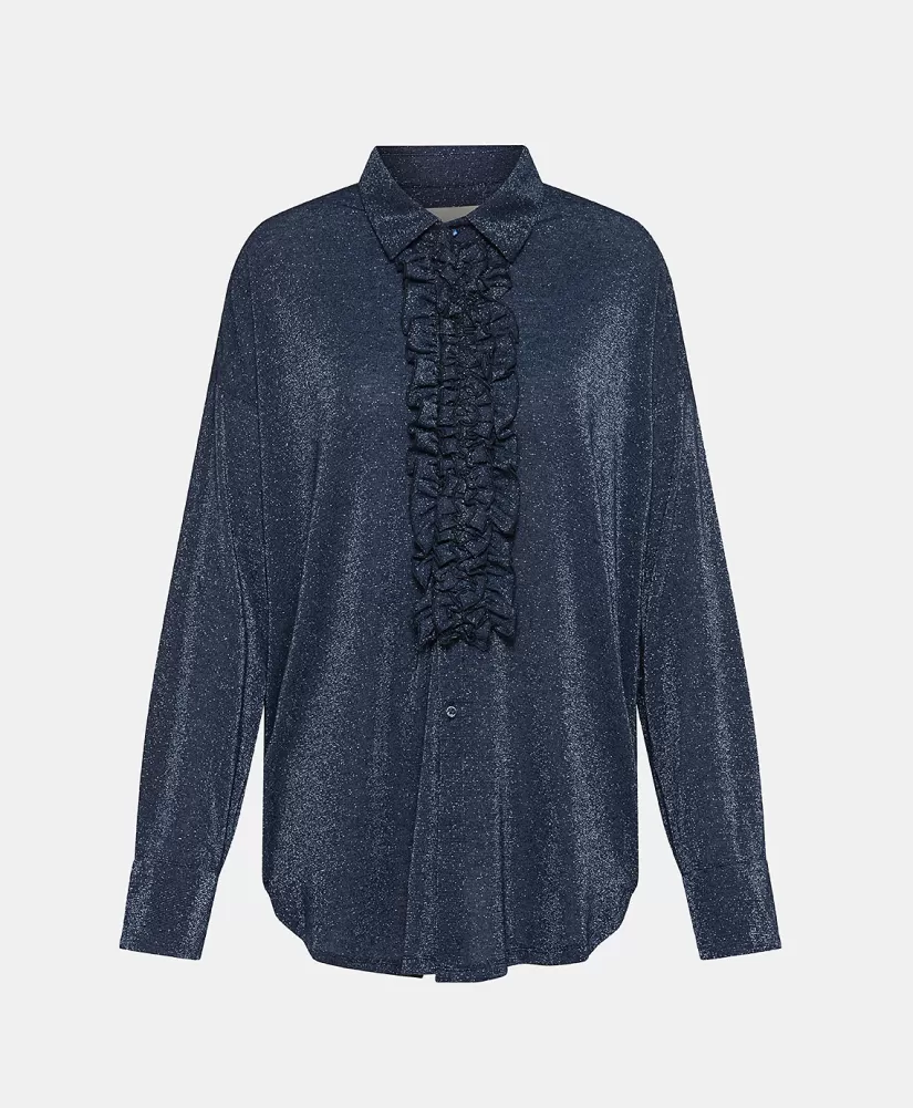 CAMICIA BILANCIA IN JERSEY LUREX --Momoni Cheap