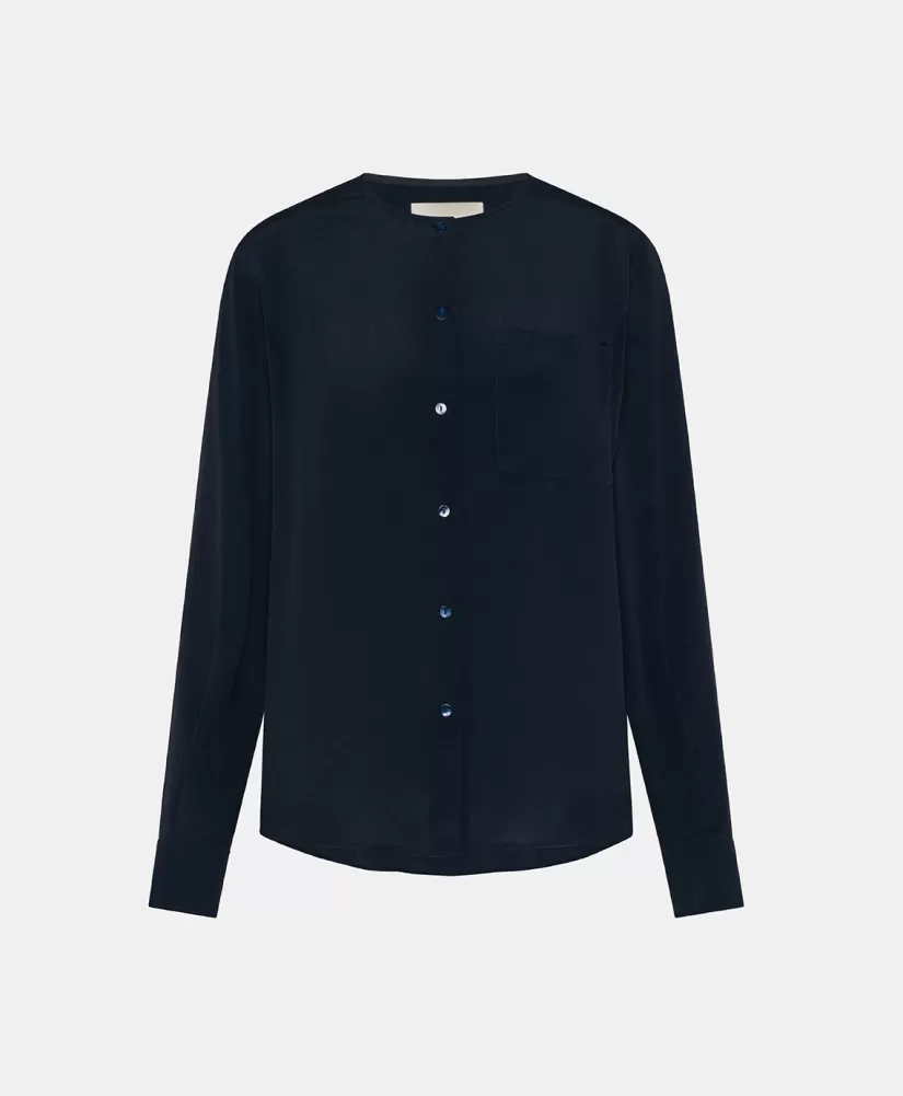 CAMICIA DARUMA IN ACETATO/SETA UNITO--Momoni Online
