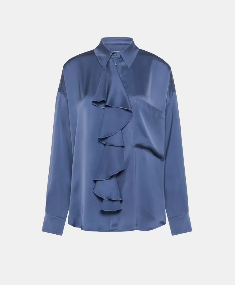 CAMICIA FUJITA IN SETA LAVATA-CARTA DA ZUCCHERO-Momoni Shop