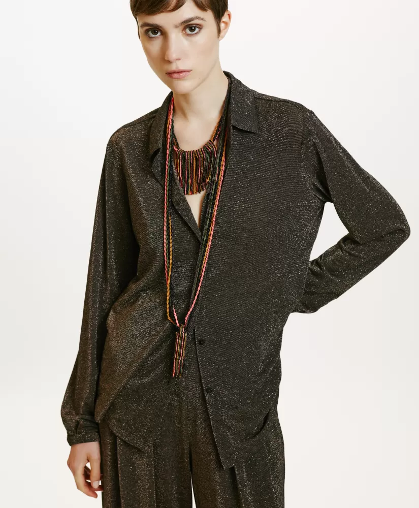 CAMICIA MEUDON IN JERSEY LUREX --Momoni Best