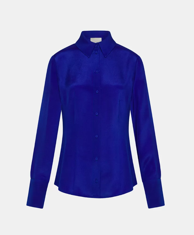 CAMICIA ORIGA IN MISTO SETA DI CREPE--Momoni Fashion