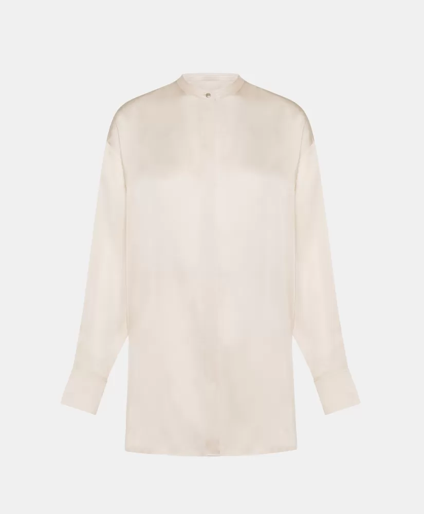 CAMICIA SORA IN SETA LAVATA--Momoni Online