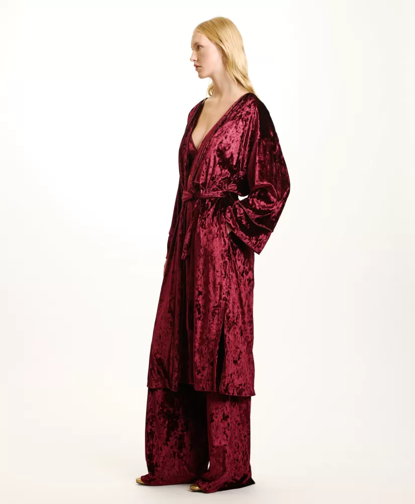 CAPPOTTO CALLA IN VELLUTO STRETCH --Momoni Flash Sale