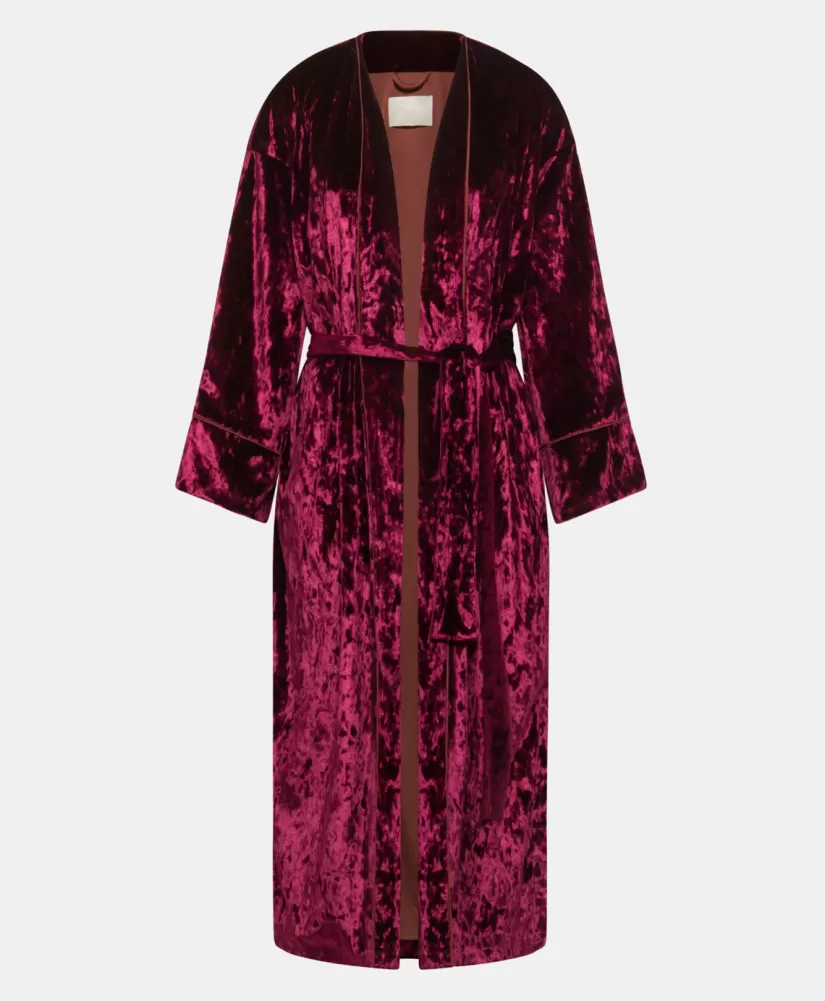 CAPPOTTO CALLA IN VELLUTO STRETCH --Momoni Flash Sale