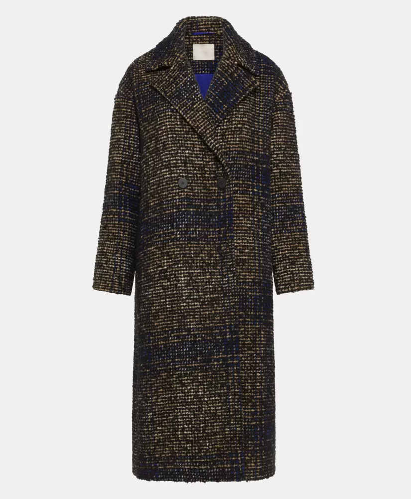 CAPPOTTO FONTAINEBLEAU IN CHECK BOUCLE--Momoni Sale