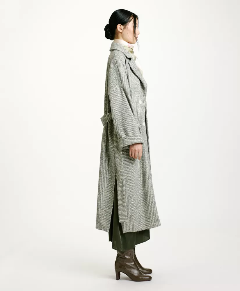 CAPPOTTO SAYURI IN CHEVRON BICOLORE-CERULEO MULTICOLORE-Momoni Online