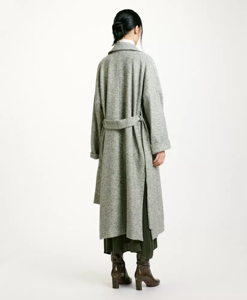 CAPPOTTO SAYURI IN CHEVRON BICOLORE-CERULEO MULTICOLORE-Momoni Online