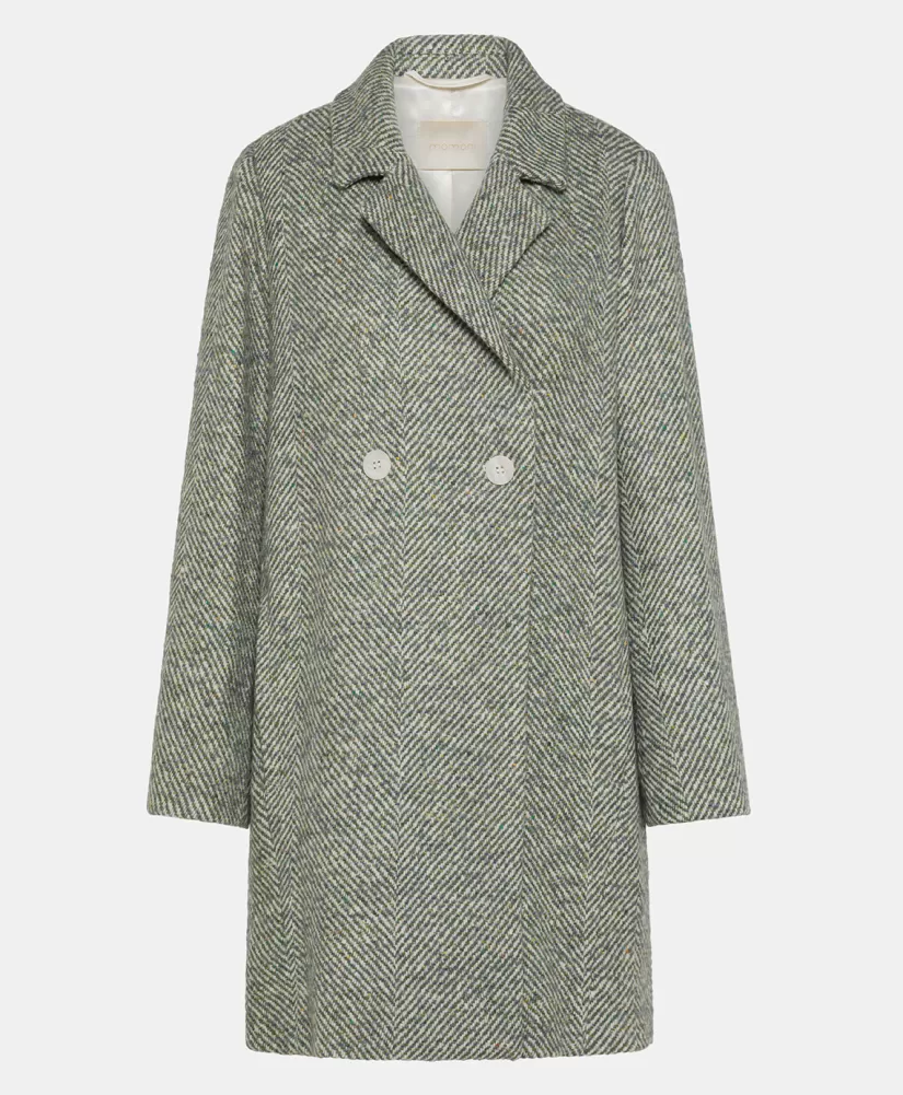 CAPPOTTO SHIBA IN CHEVRON BICOLORE-CERULEO MULTICOLORE-Momoni Cheap
