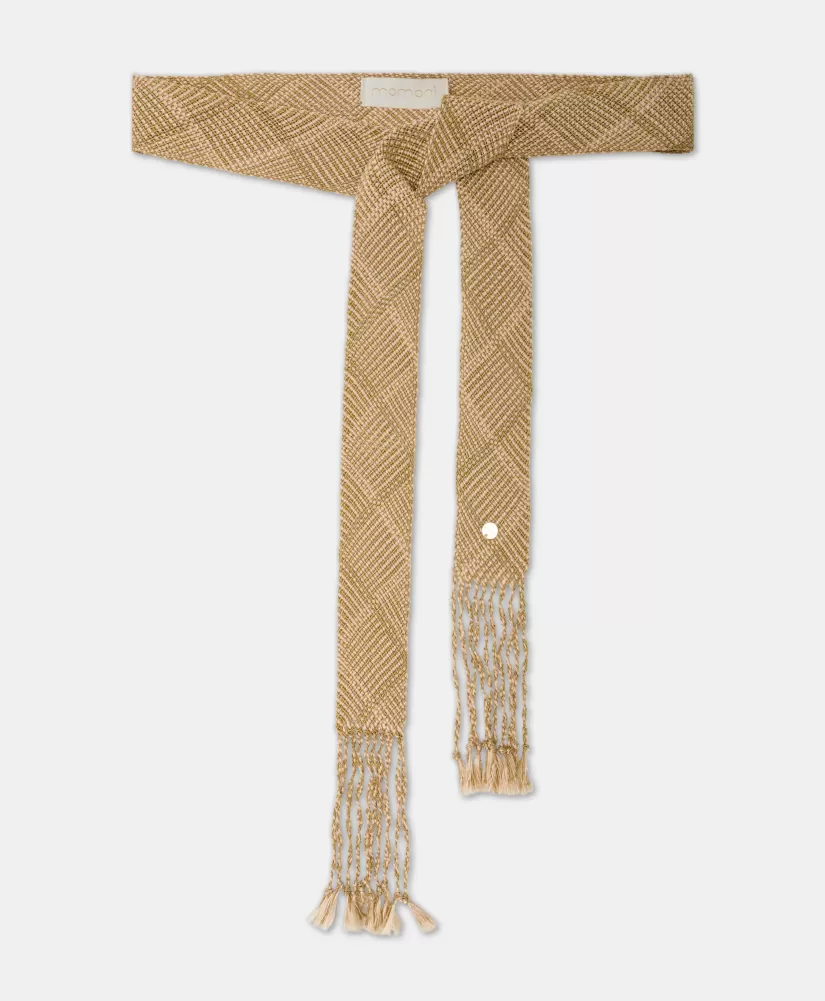 CINTURA KUNIE IN LUREX INTRECCIATO--Momoni Flash Sale
