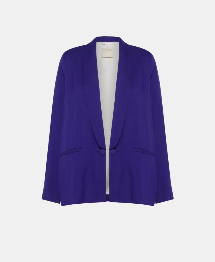 GIACCA FUSUMA IN TWILL DI LANA VISCOSA --Momoni Shop