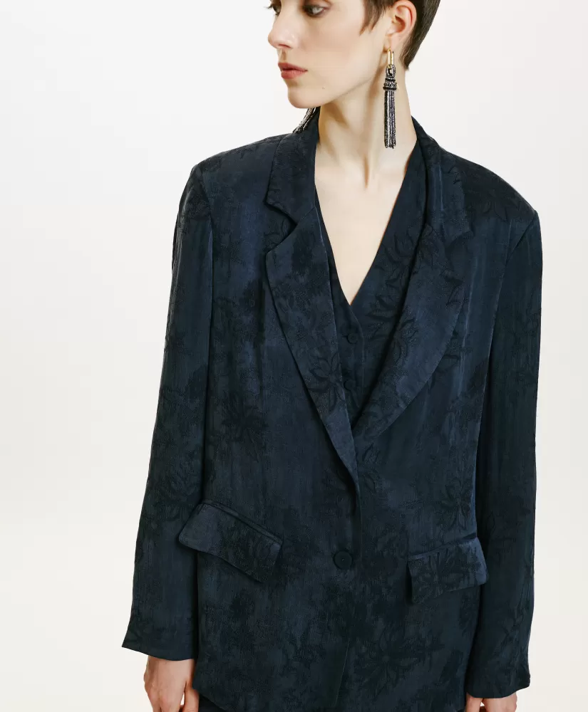 GIACCA NAGOYA IN LYONCEL VISCOSA JACQUARD--Momoni Outlet
