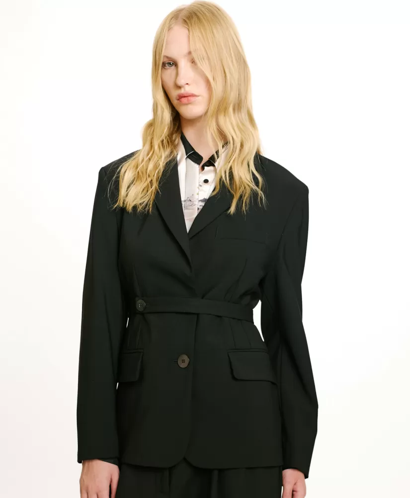 GIACCA REN IN FRESCO DI LANA BISTRETCH--Momoni Cheap