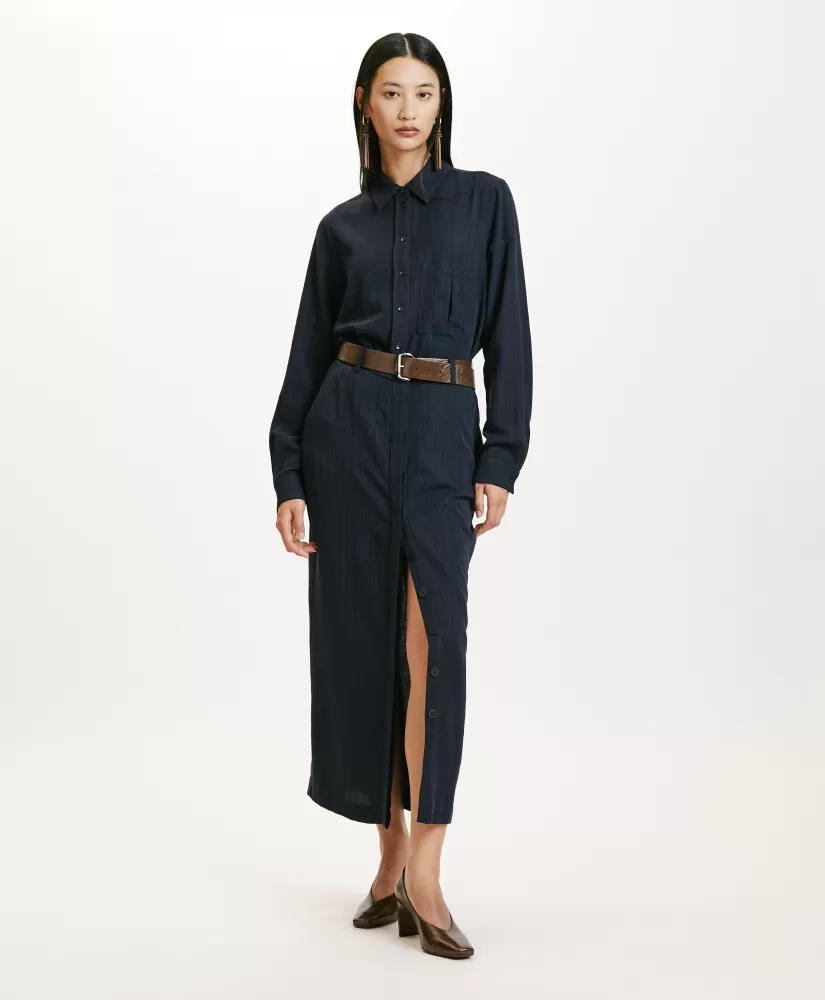 GONNA NOA IN TWILL DI LANA GESSATO--Momoni Best