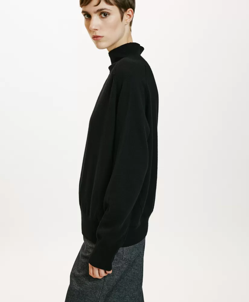 MAGLIA AMAYA IN LANA MERINO CACHEMIRE--Momoni Flash Sale