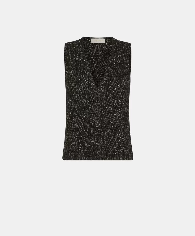 MAGLIA HIDARI PUNTO PIZZO LUREX--Momoni Sale