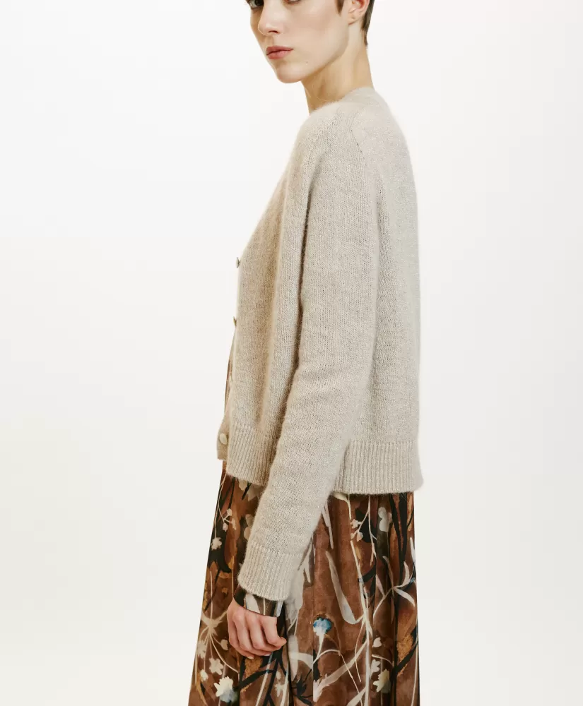 MAGLIA JIRO IN MOHAIR MISTO LUREX--Momoni Best Sale