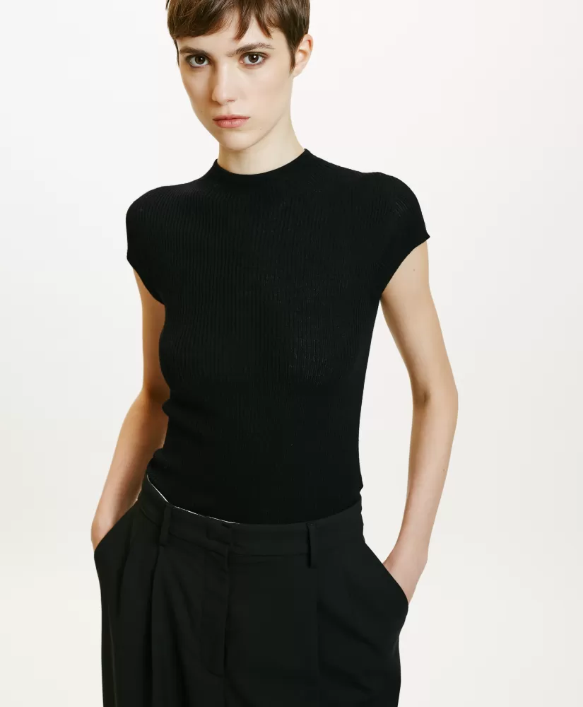 MAGLIA KAME IN LANA MERINOS--Momoni Clearance