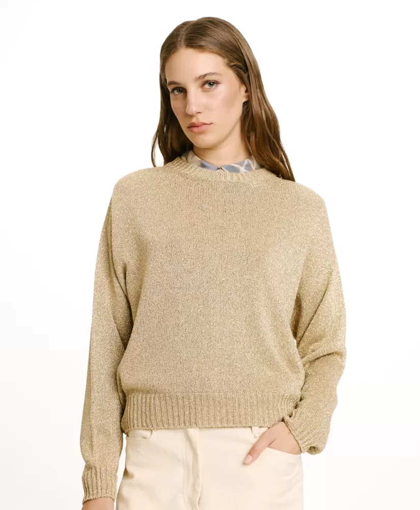 MAGLIA KARASU IN LUREX--Momoni Fashion