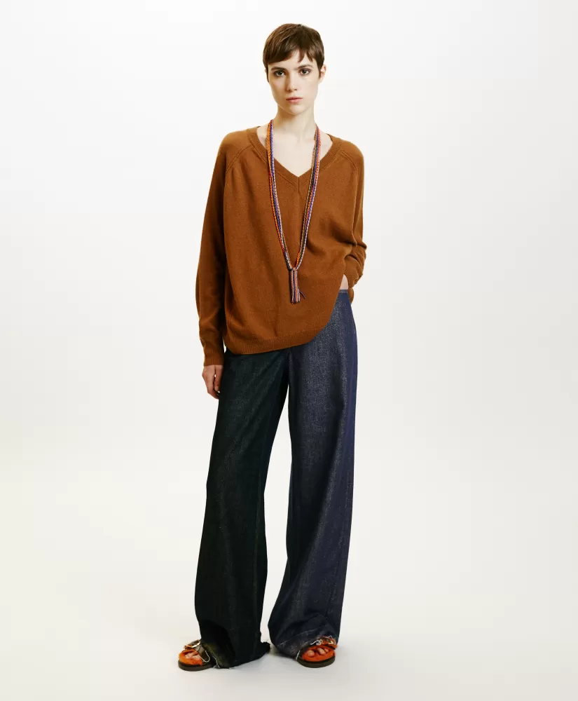 MAGLIA KIMI IN LANA MERINO CACHEMIRE--Momoni Cheap