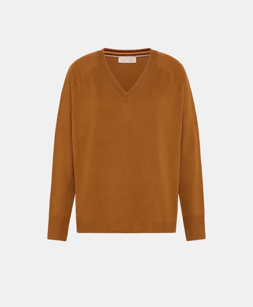 MAGLIA KIMI IN LANA MERINO CACHEMIRE--Momoni Cheap