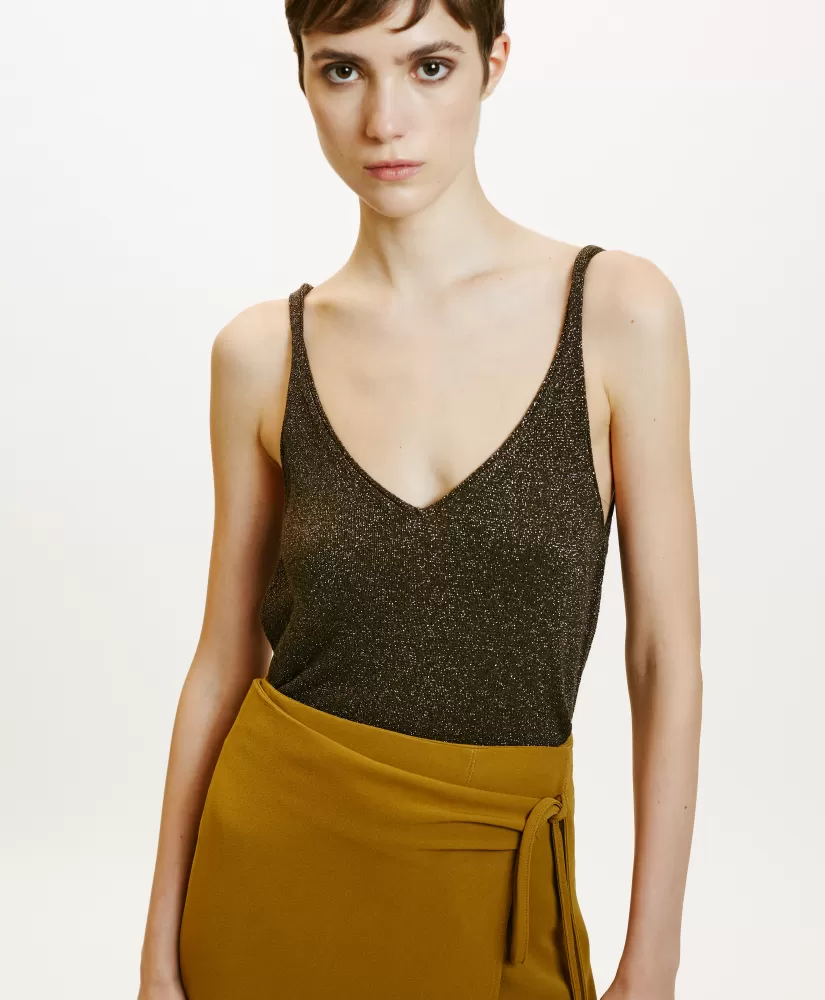 MAGLIA NIJI IN LUREX--Momoni Clearance
