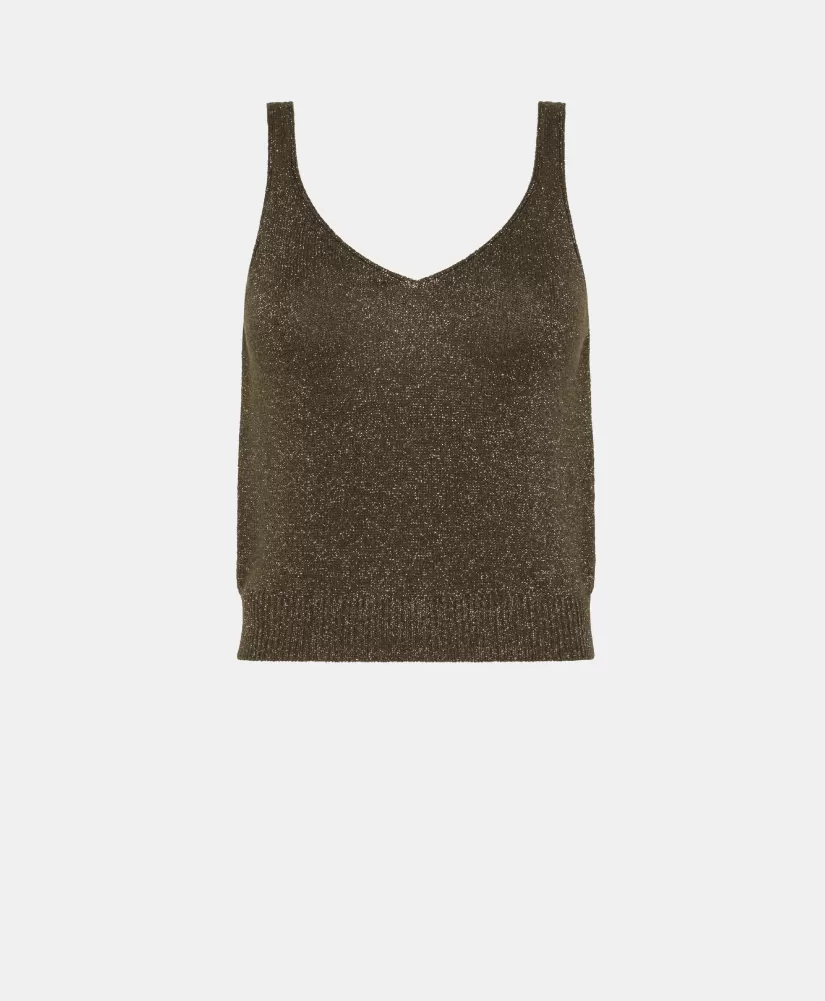 MAGLIA NIJI IN LUREX--Momoni Clearance