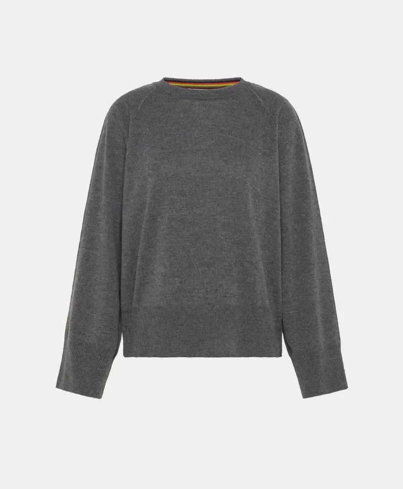 MAGLIA ODINO IN LANA MERINO CACHEMIRE--Momoni Sale