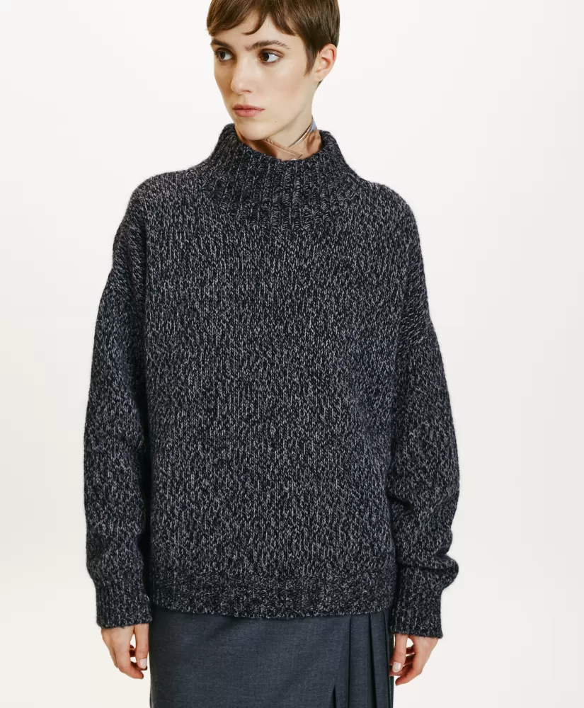 MAGLIA UMA MUOLINE-GRIGIO CARBONE-Momoni Best Sale