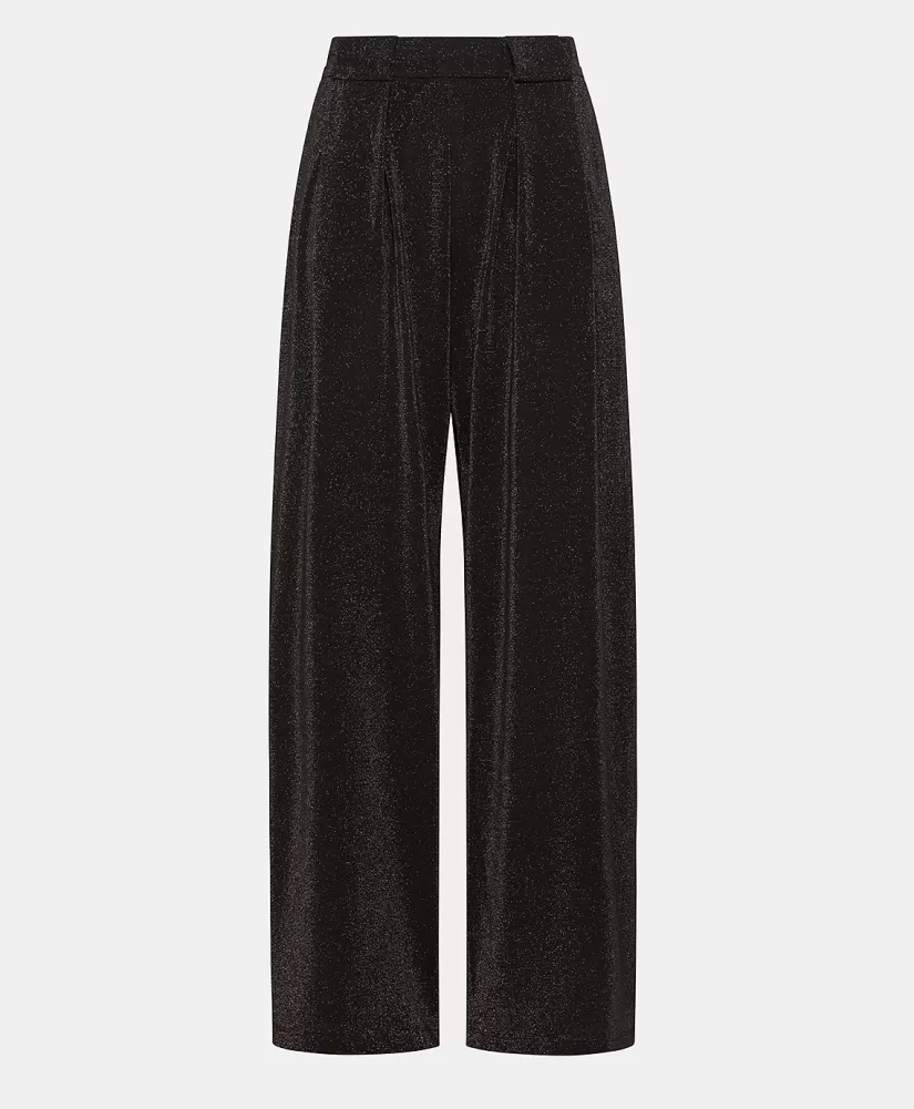 PANTALONE ASPEN IN JERSEY LUREX -GRIGIO CARBONE-Momoni Shop