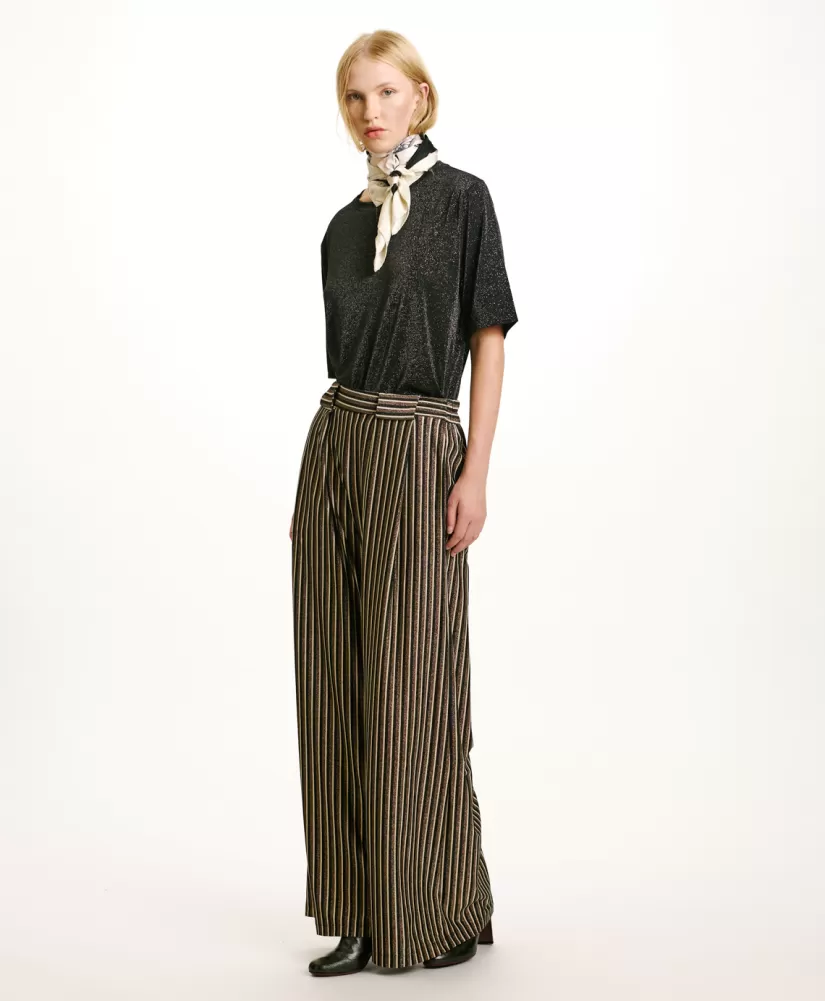 PANTALONE ASPEN IN JERSEY LUREX -MULTICOLORE RAME-Momoni Cheap