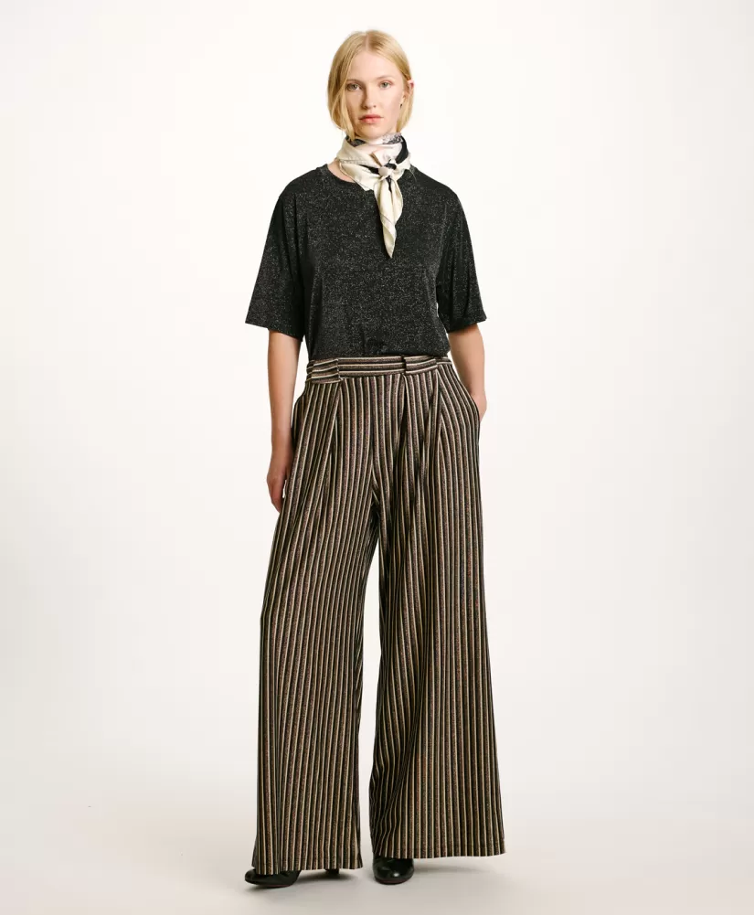 PANTALONE ASPEN IN JERSEY LUREX -MULTICOLORE RAME-Momoni Cheap