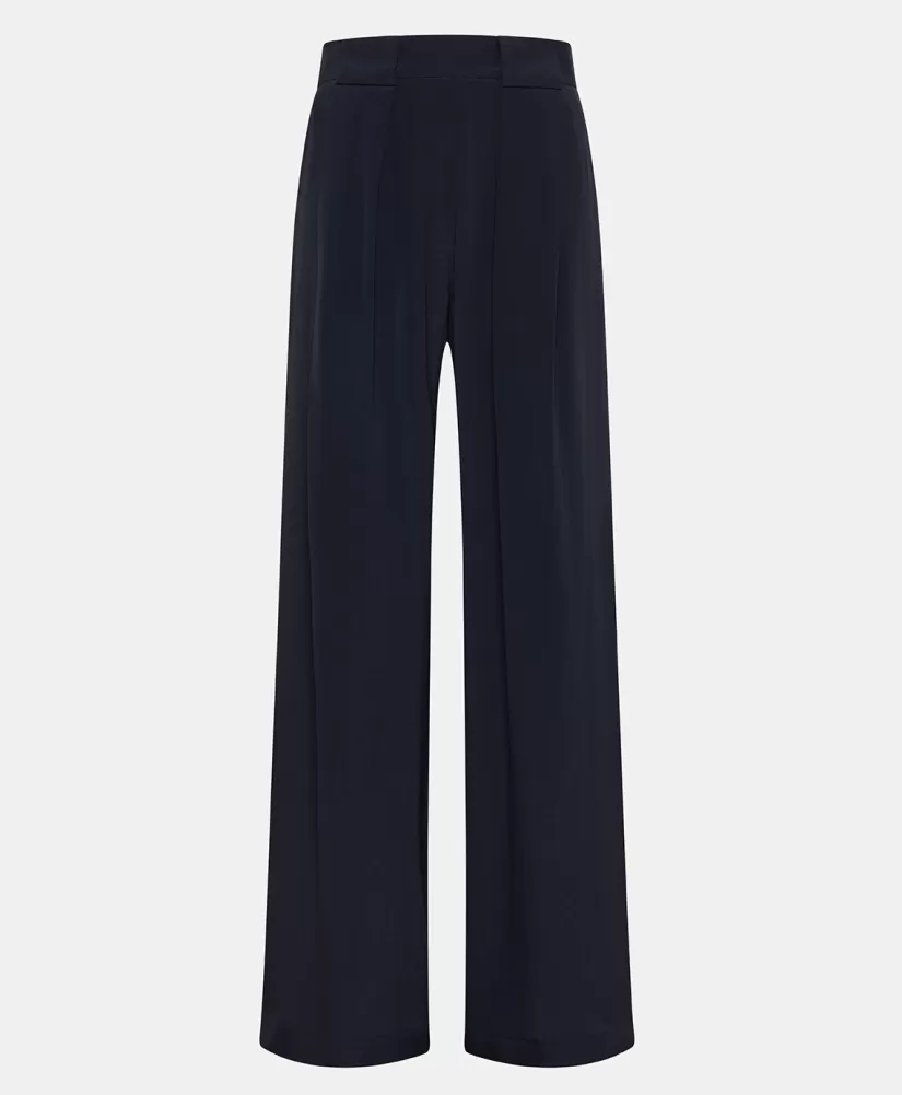 PANTALONI ASPEN IN ACETATO/SETA UNITO--Momoni Shop