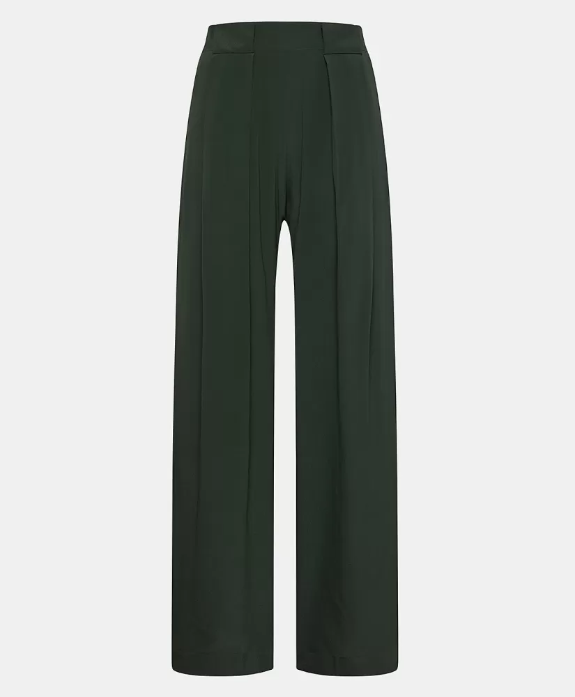PANTALONI ASPEN IN ACETATO/SETA UNITO--Momoni Outlet