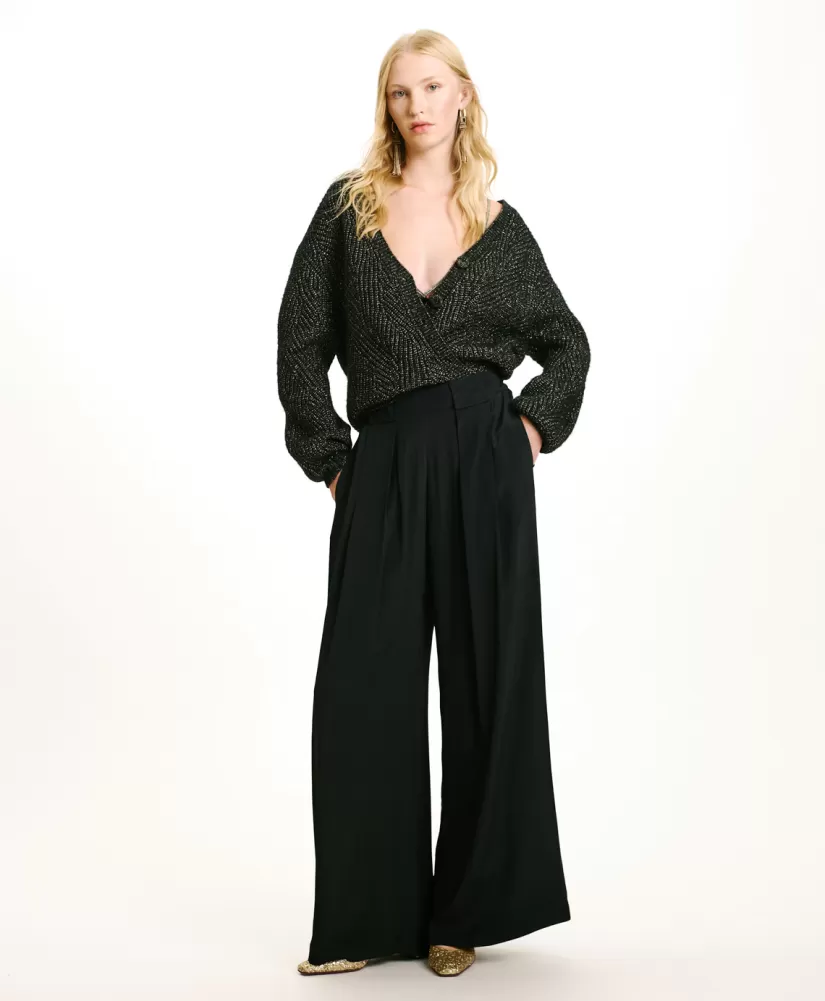 PANTALONI ASPEN IN ACETATO/SETA UNITO--Momoni Flash Sale