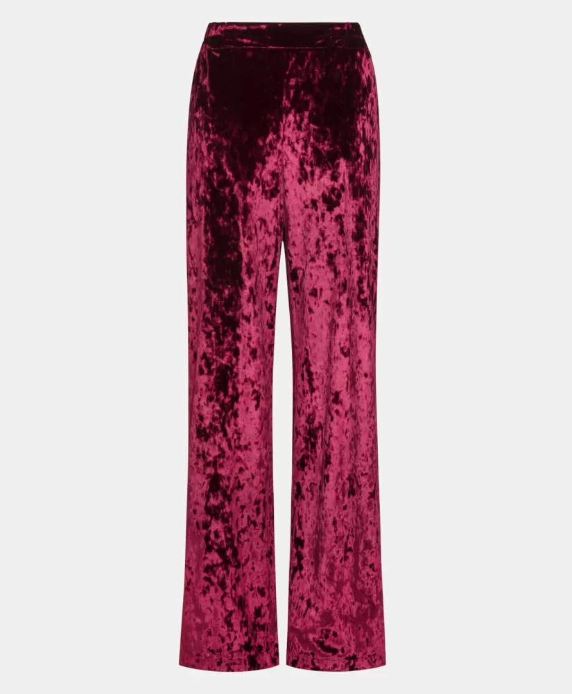 PANTALONI BACCARAT IN VELLUTO STRETCH --Momoni Sale