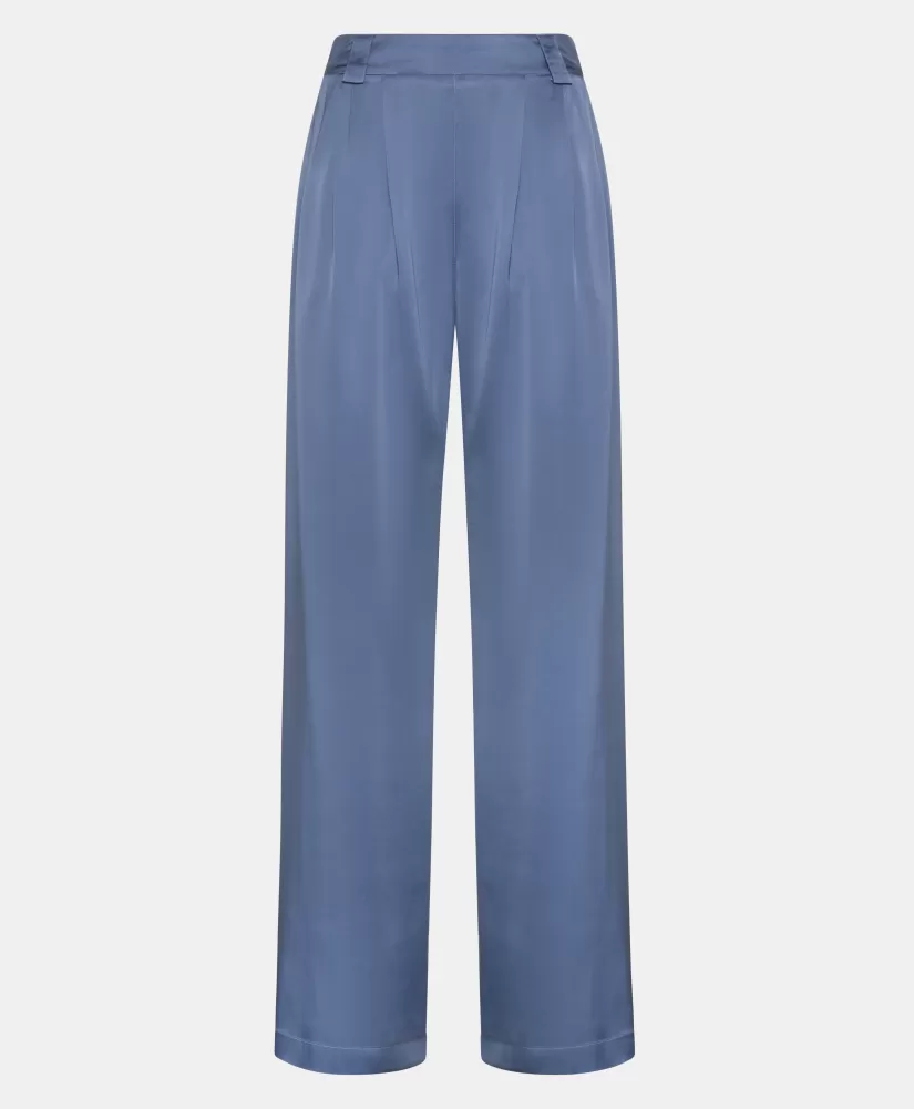 PANTALONI LANZAROTE BIS 2 IN SETA LAVATA-CARTA DA ZUCCHERO-Momoni Best Sale
