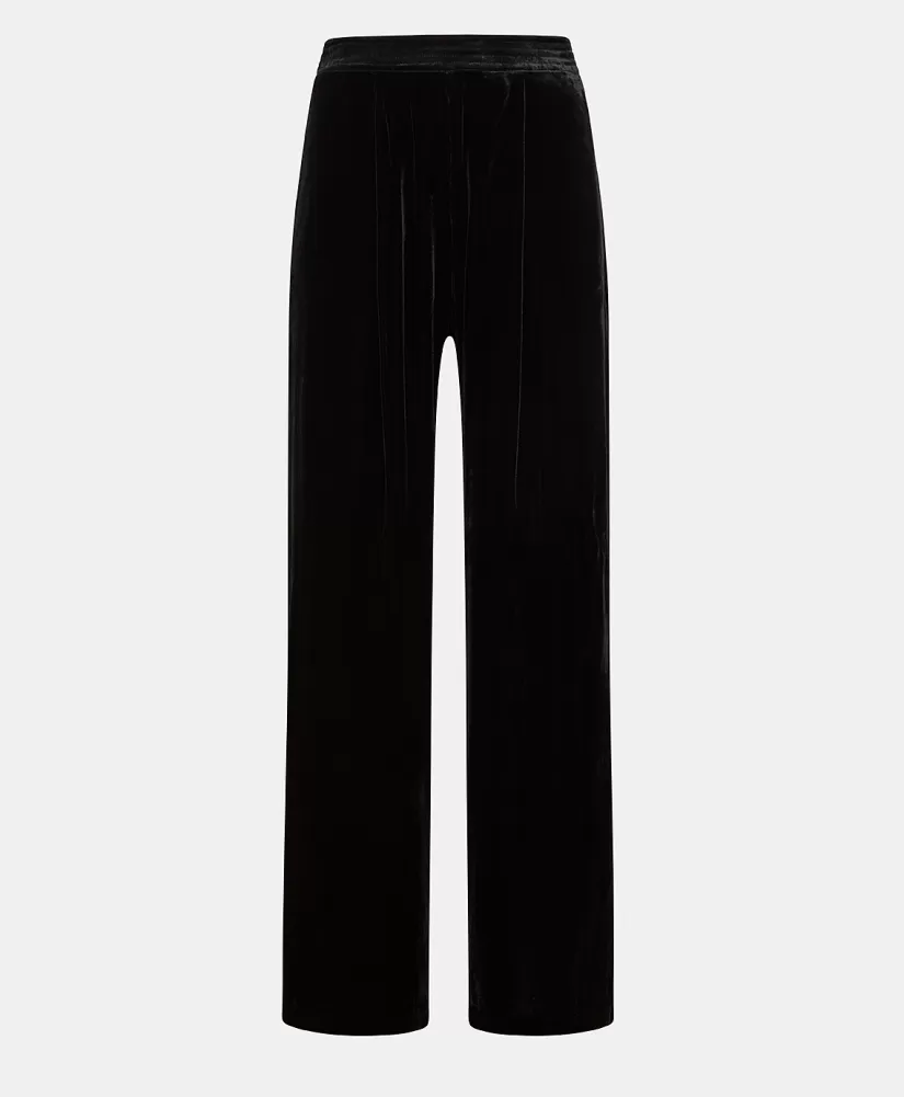PANTALONI PASCAL IN VELLUTO MISTO SETA LISCIO--Momoni Cheap