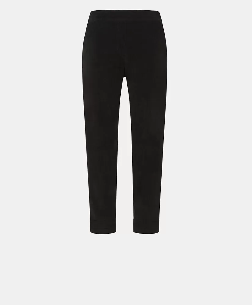 PANTALONI YOKO IN VELLUTO MILLE RIGHE STRETCH--Momoni Clearance